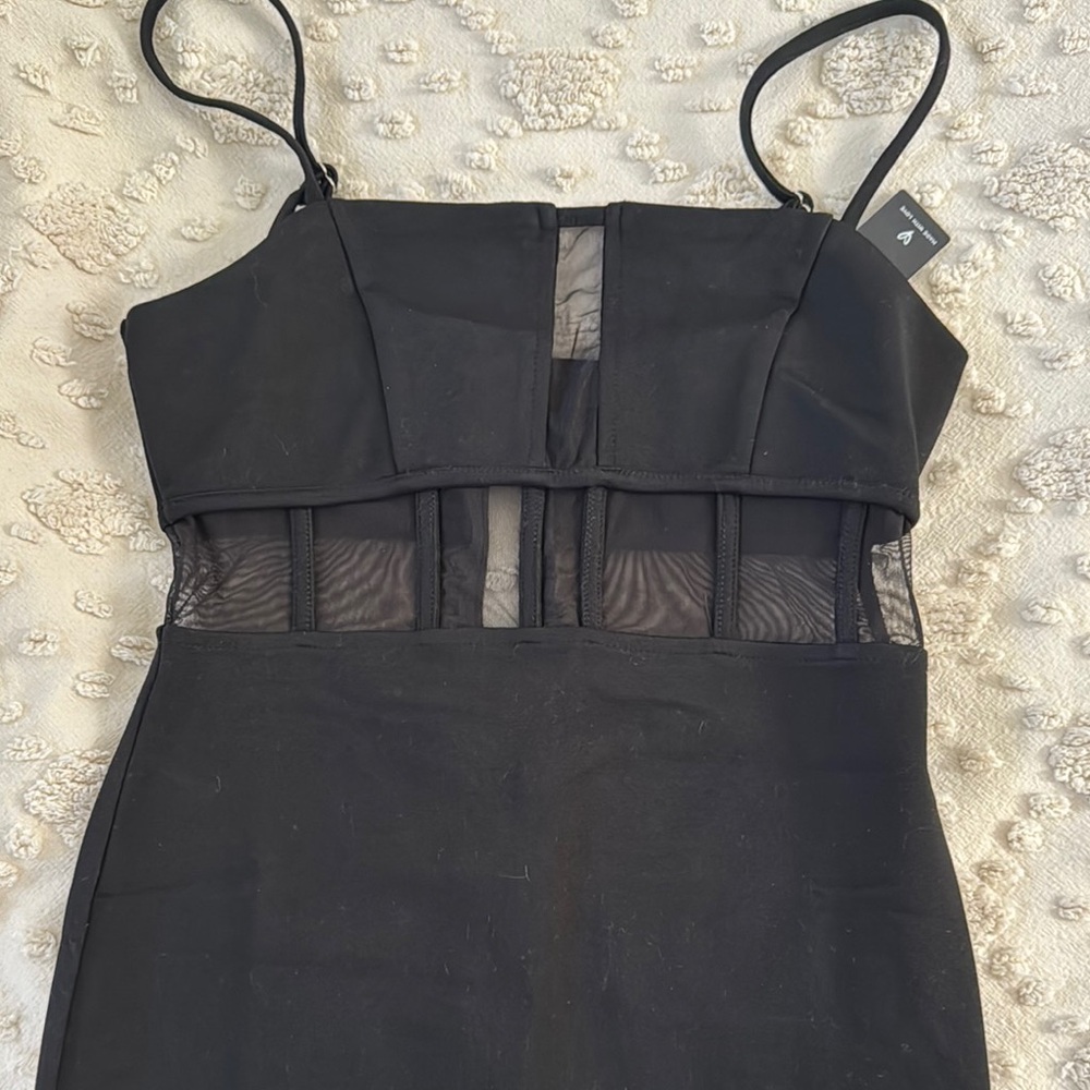 NWT lulus mesh detail mini Dress